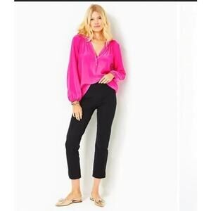 Lilly Pulitzer Merrin High-Rise Bi-Stretch Black Pant Size 8